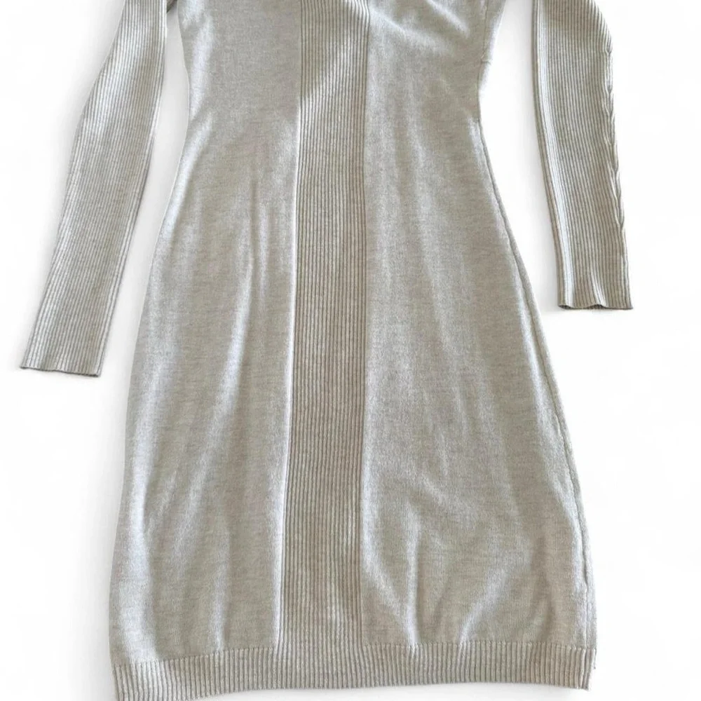 Athleta Beige Long Sleeve Dress - Picture 6 of 7